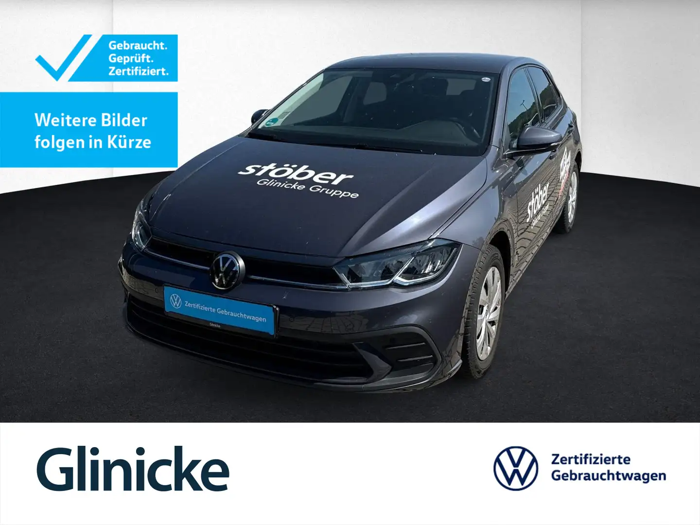 Volkswagen Polo 1.0 TSI Move LM+PDC+Clima+LED+SHZ Gris - 1