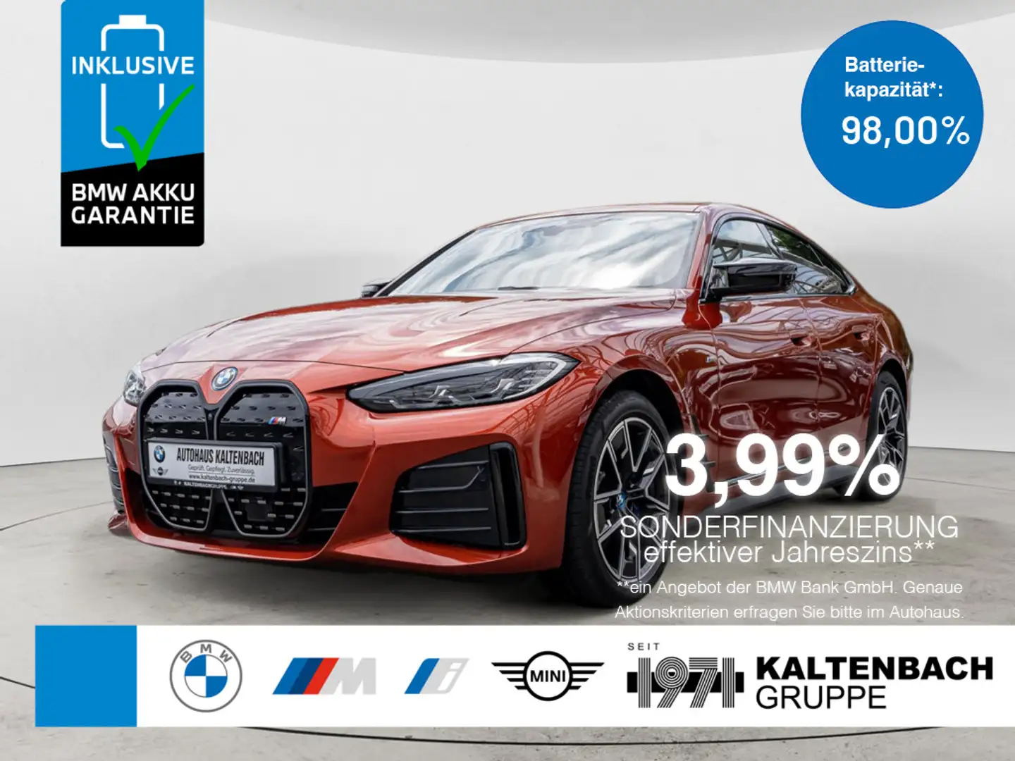 BMW i4 Gran Coupe M50 360° LED NAVI HGSD KAMERA Arancione - 1