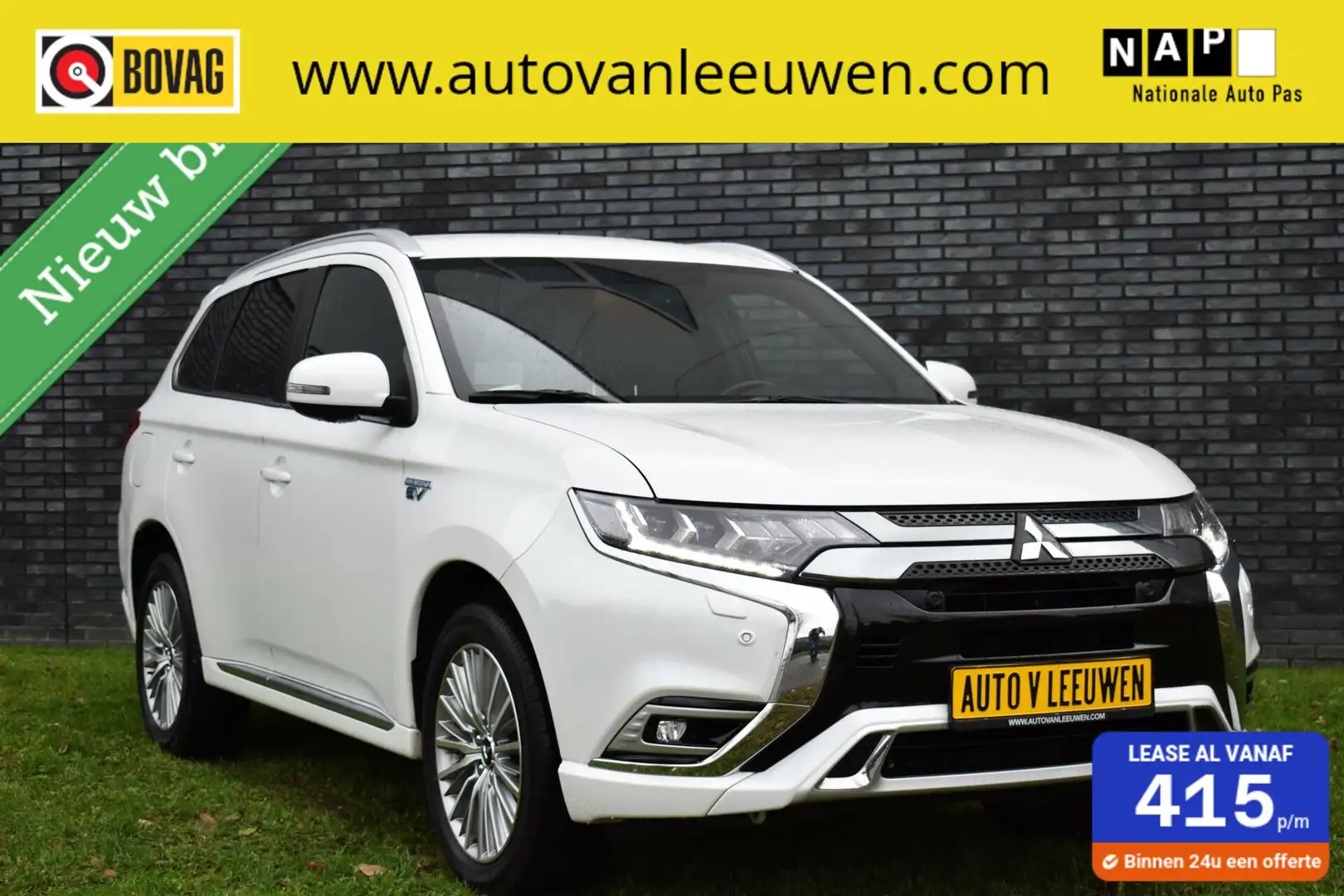 Mitsubishi Outlander 2.4 PHEV Intense+ LEDER VOL! 360º CAMERA/ELEK. A. Blanc - 1