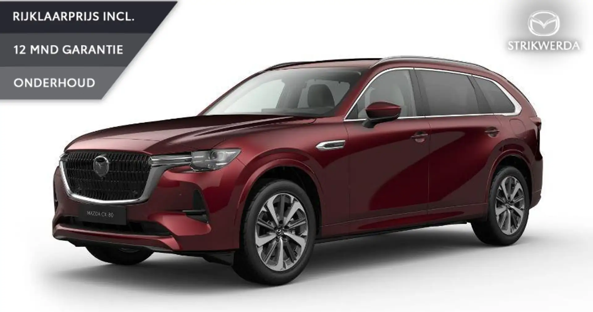 Mazda CX-80 2.5 e-SkyActiv PHEV Takumi Plus | Nieuw | Voorraad Rood - 1