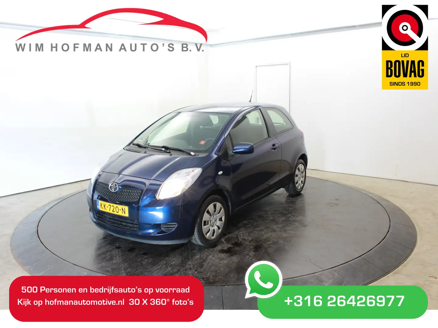 Toyota Yaris 1.0 VVTi Blauw - 1