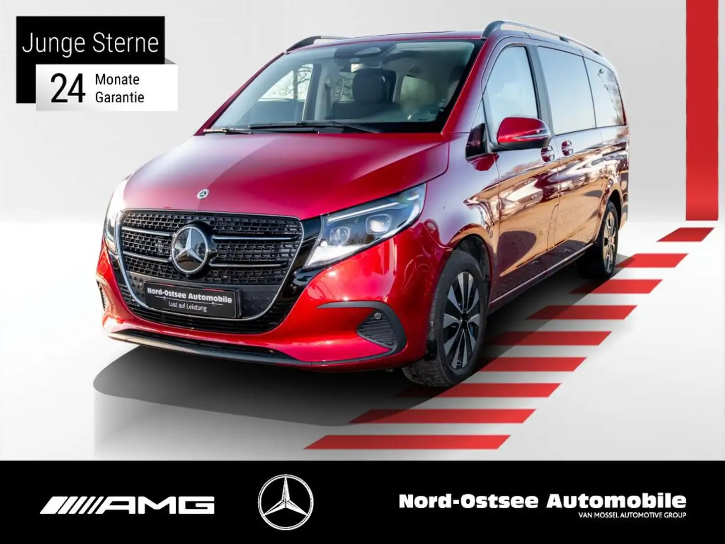 Mercedes-Benz V 220 STYLE LANG KAMERA LED 7 SITZE 9G TRONIC Rot - 1