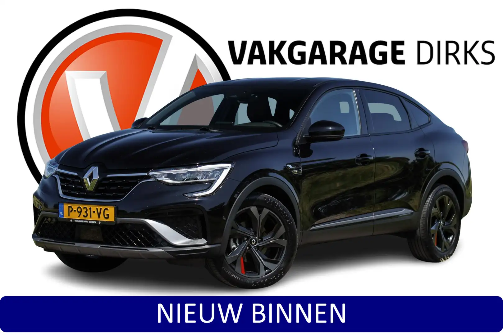 Renault Arkana 1.6 E-Tech Hybrid 145 R.S. Line ✅ Leder ✅ ACC ✅ Ca Zwart - 1