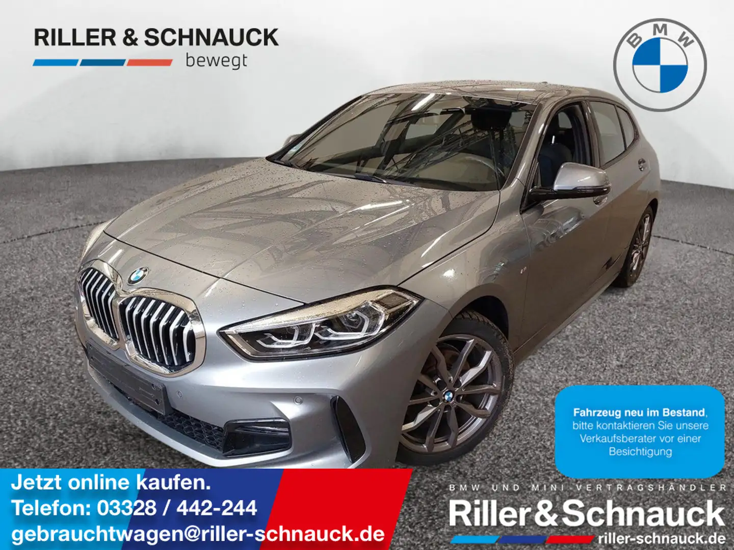 BMW 118 i M Sport LED+NAVI+SHZG+PDC Gris - 1