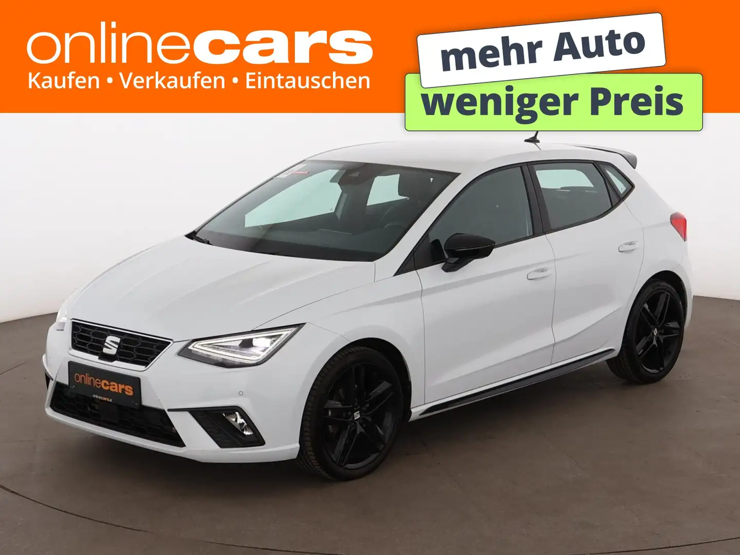SEAT Ibiza 1.5 TSI FR Pro Black Edition Aut LED RADAR Weiß - 1