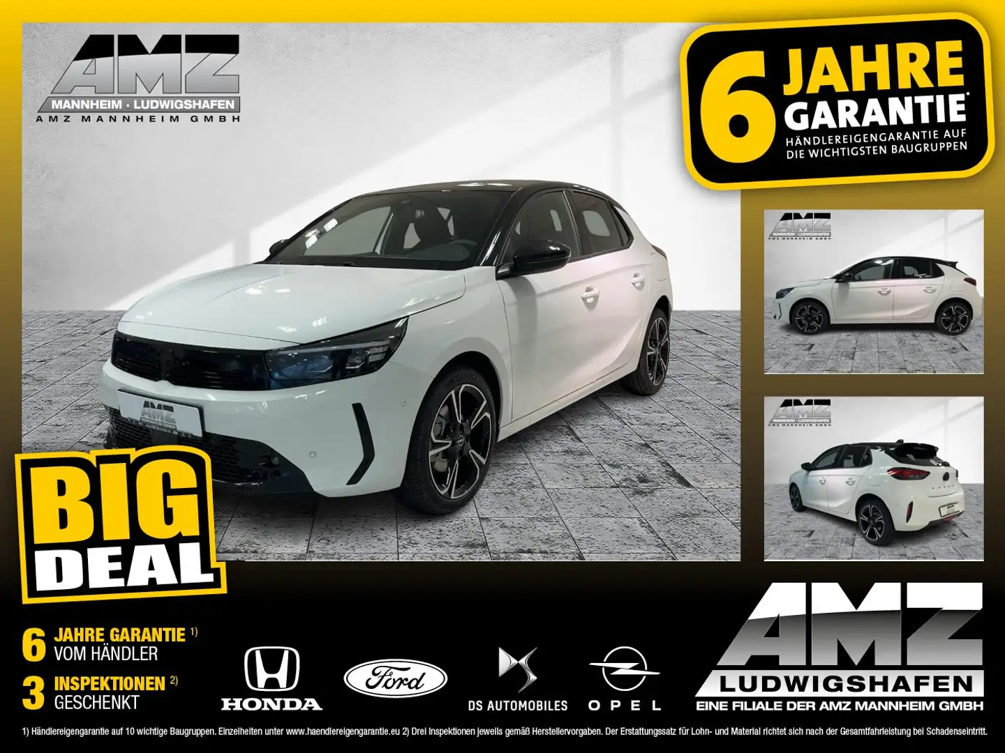 Opel Corsa F 1.2 Turbo GS FLA SpurW DynLi LM KAM PDC Weiß - 1