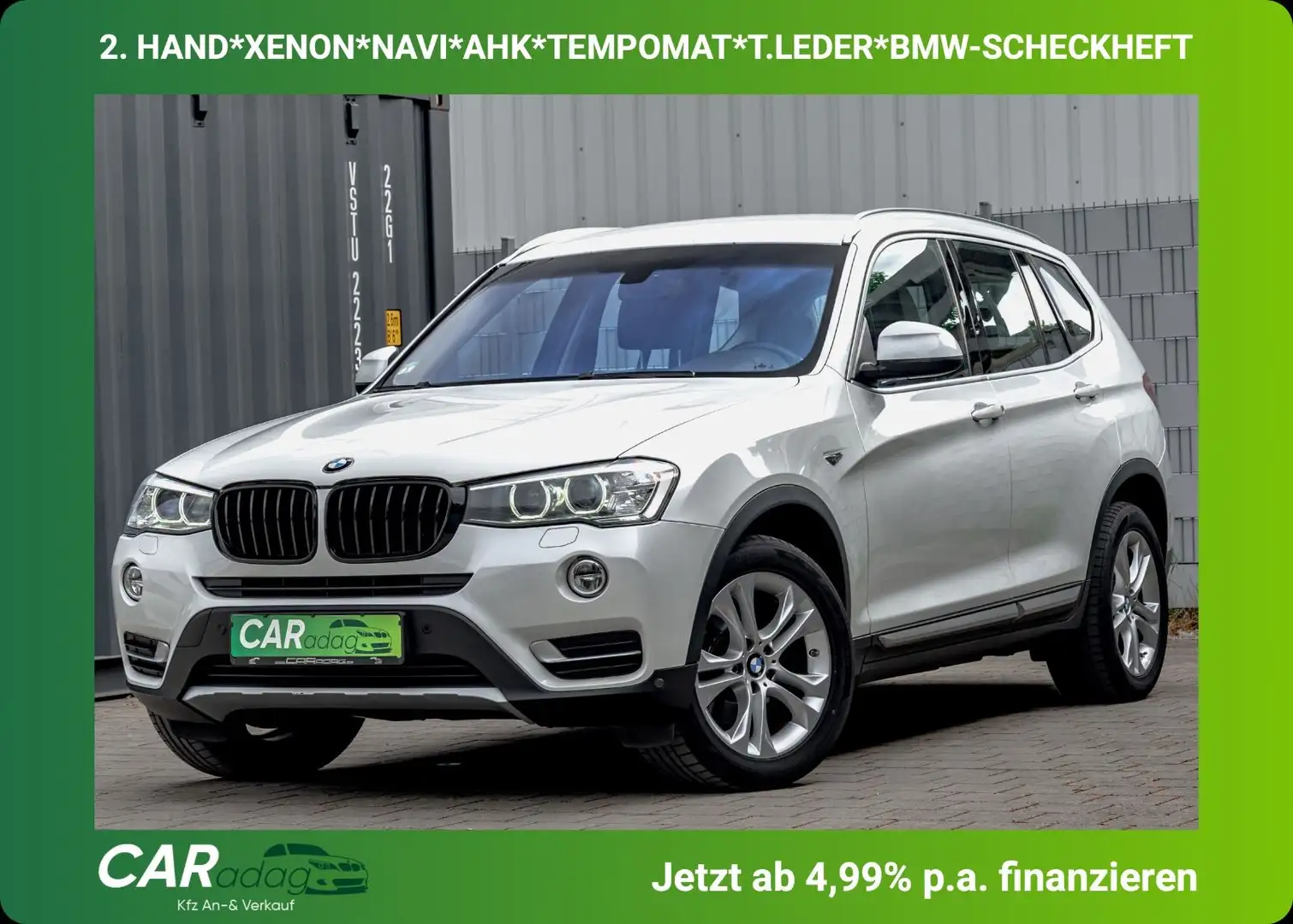 BMW X3 f25xDrive 30d*2HAND*AUT*XENON*AHK*BMWSCHECKHEFT* Blanco - 1