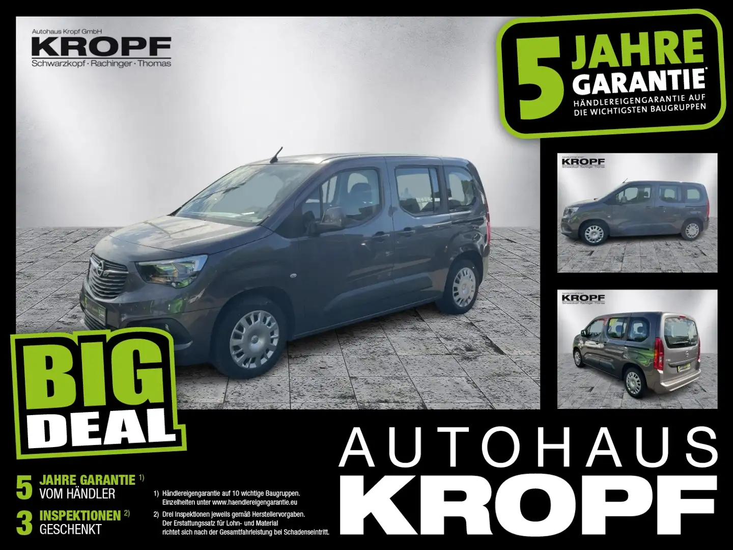 Opel Combo Life E 1.5 D Edition FLA PDC SpurH Gris - 1