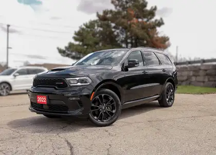 Black 2022 Dodge Durango GT AWD SUV / Crossover All-Wheel Drive 8-Speed Automatic