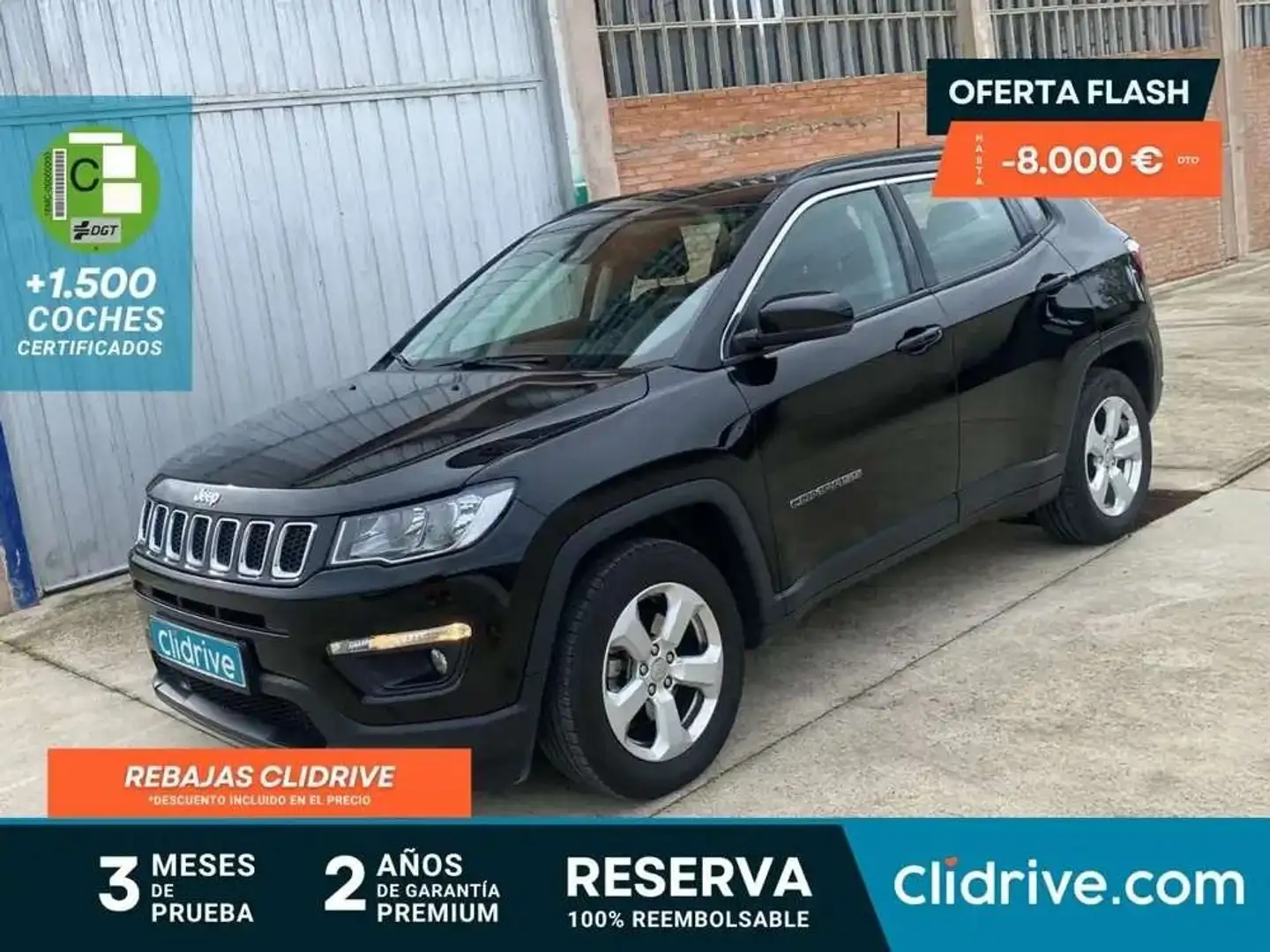 Jeep Compass 1.4 Multiair Limited 4x2 103kW Noir - 1