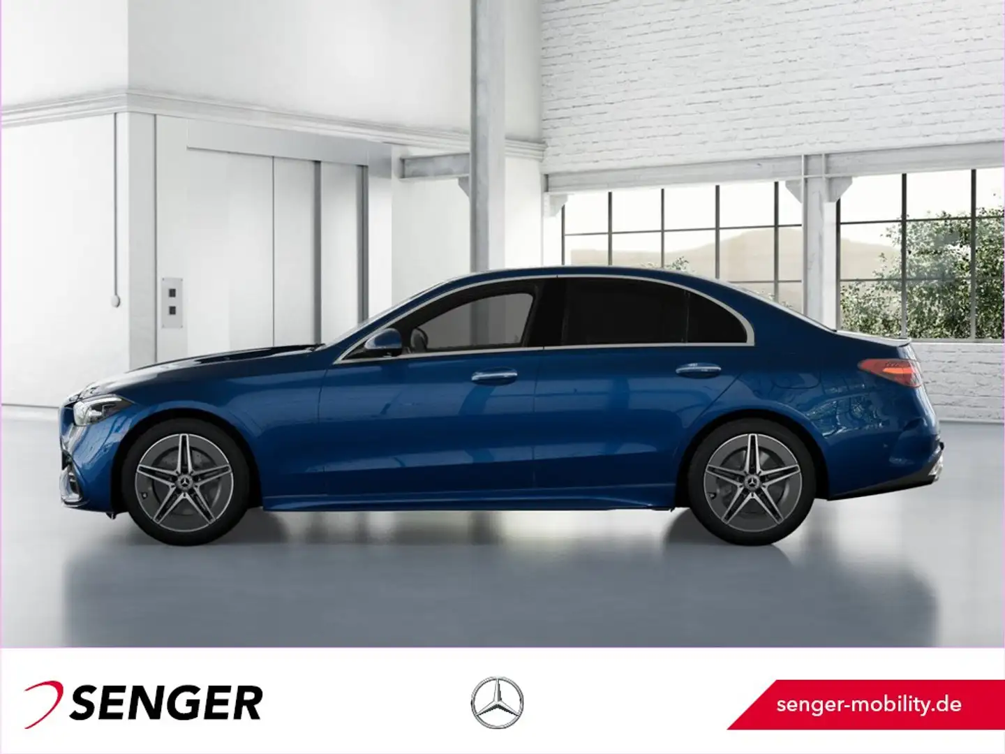 Mercedes-Benz C 300 e 4M AMG Premium AHK Panoramadach Digital Bleu - 2
