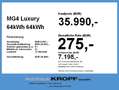 MG MG4 Luxury 64kWh 360 SpurH LED KlimaA LM Oranje - thumbnail 4