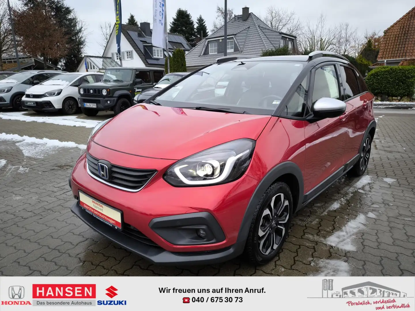 Honda Jazz 1,5 e Executive Crosstar + Ganzjahresreifen Rot - 1