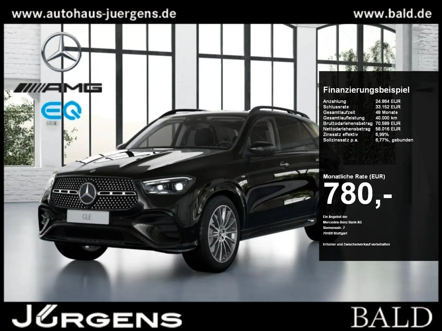 Mercedes-Benz GLE 350 de 4M AMG-Sport/MLB/360/Pano/AHK/Night Noir - 1