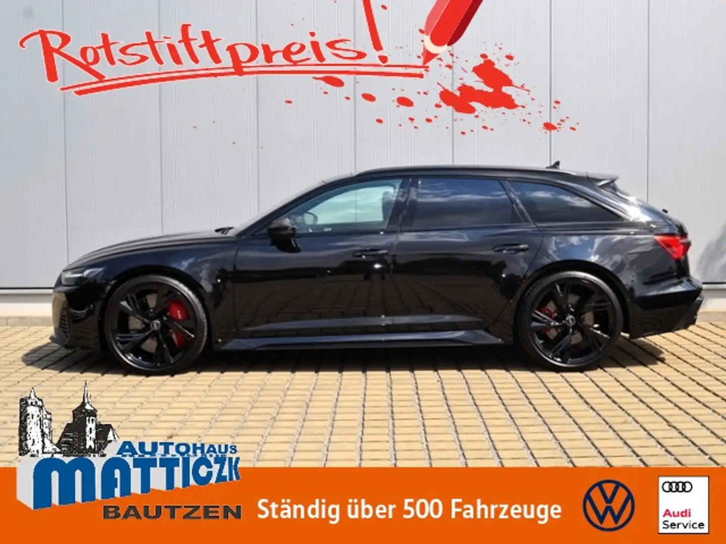 Audi RS6 Avant 4.0 TFSI VOLL/DYNAMIK-PLUS/KERAMIK/AHK/PANO Schwarz - 1