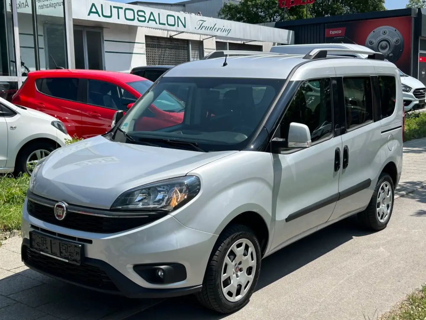 Fiat Doblo SX Kombi 5-Sitzer Klima PDC Grau - 1