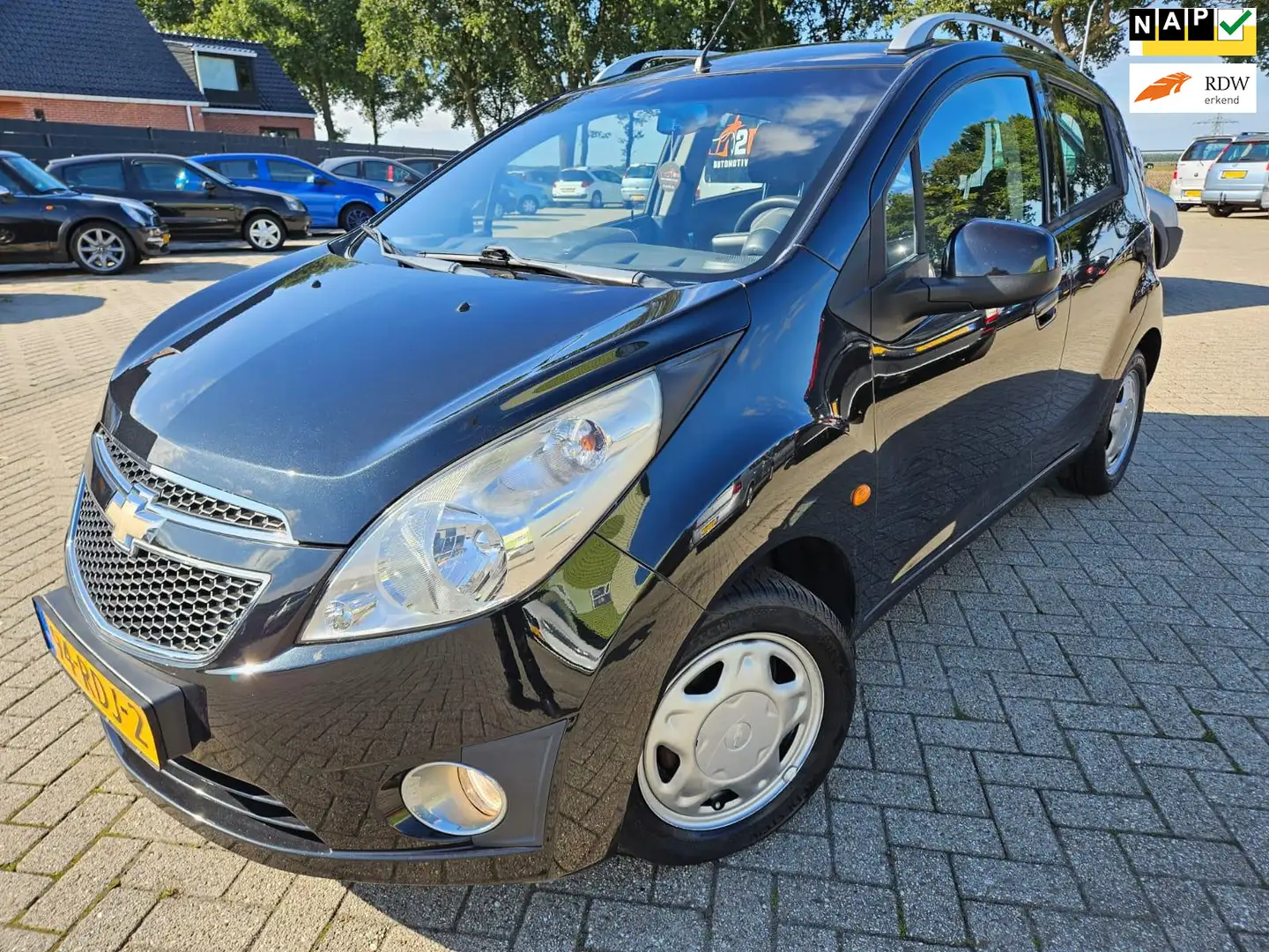 Chevrolet Spark 1.0 16V LS 2011. Airco/Elektrische ramen/CV etc.. Schwarz - 1
