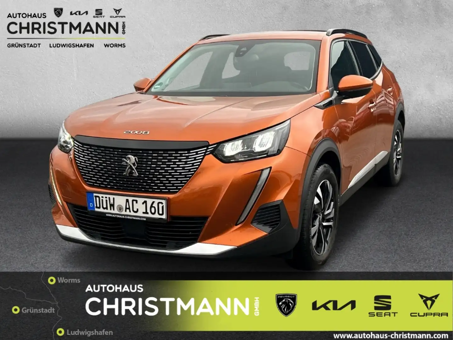 Peugeot 2008 Allure 1.2 PureTech 130 EU6d GT- Line *AHK* *GLASD Oranje - 1