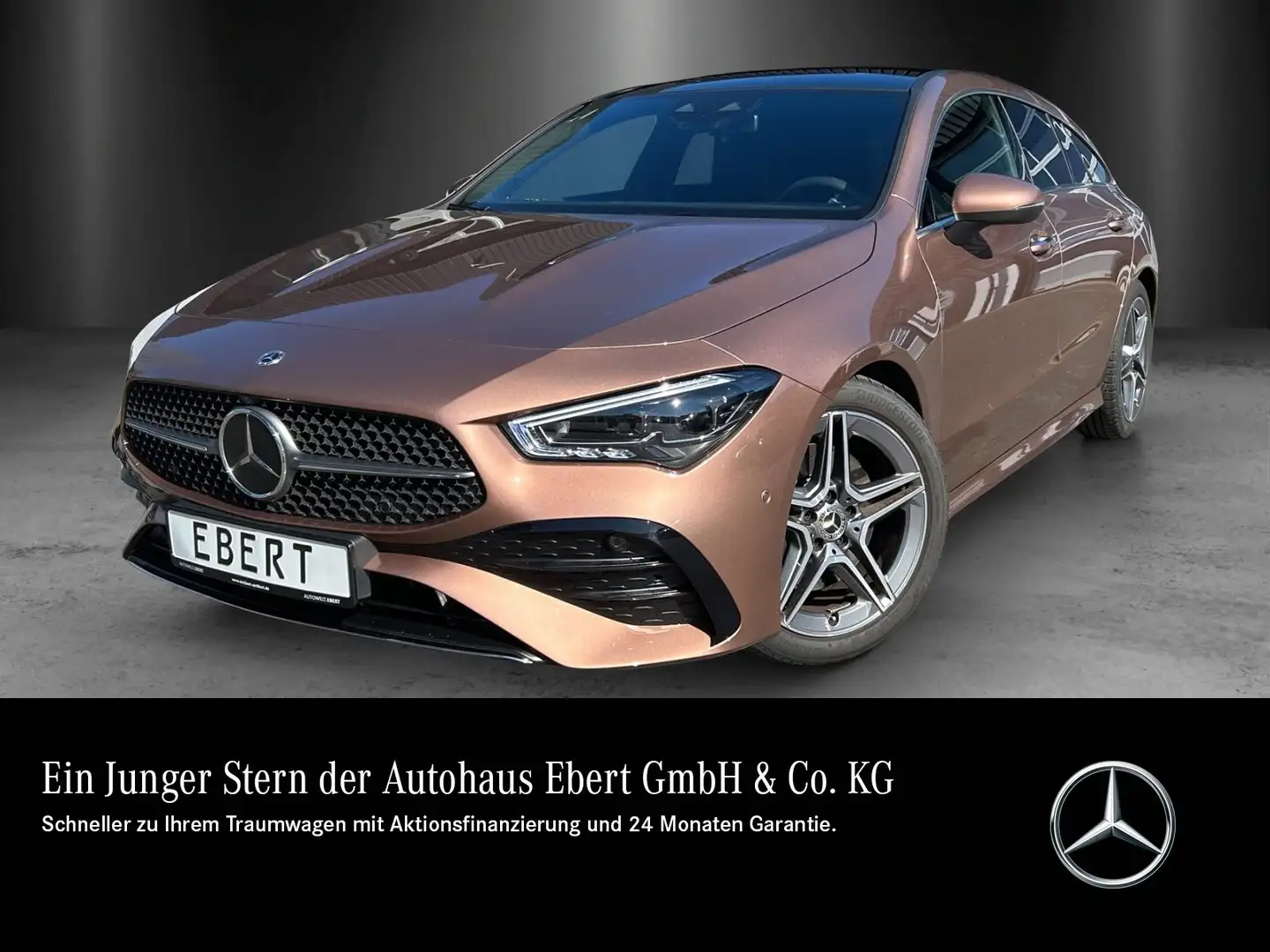 Mercedes-Benz CLA 200 CLA200SB AMG Adv+ DISTRO Pano AHK schw.Glas MLED Goud - 1