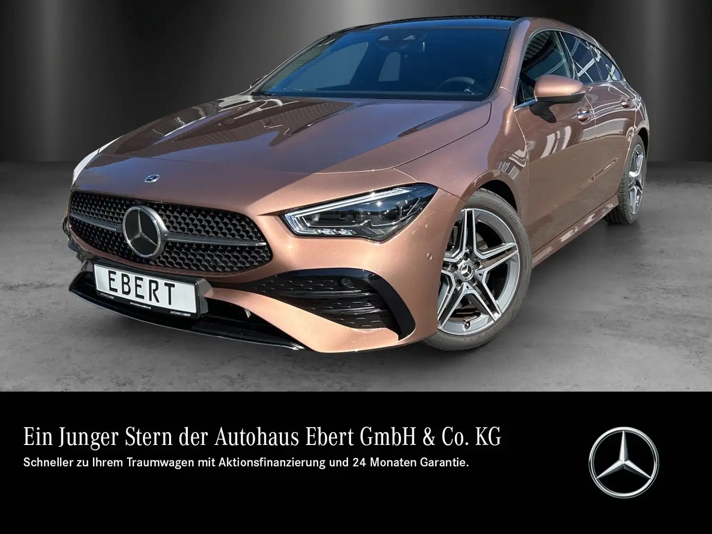 Mercedes-Benz CLA 200 CLA200SB AMG Adv+ DISTRO Pano AHK schw.Glas MLED Gold - 1