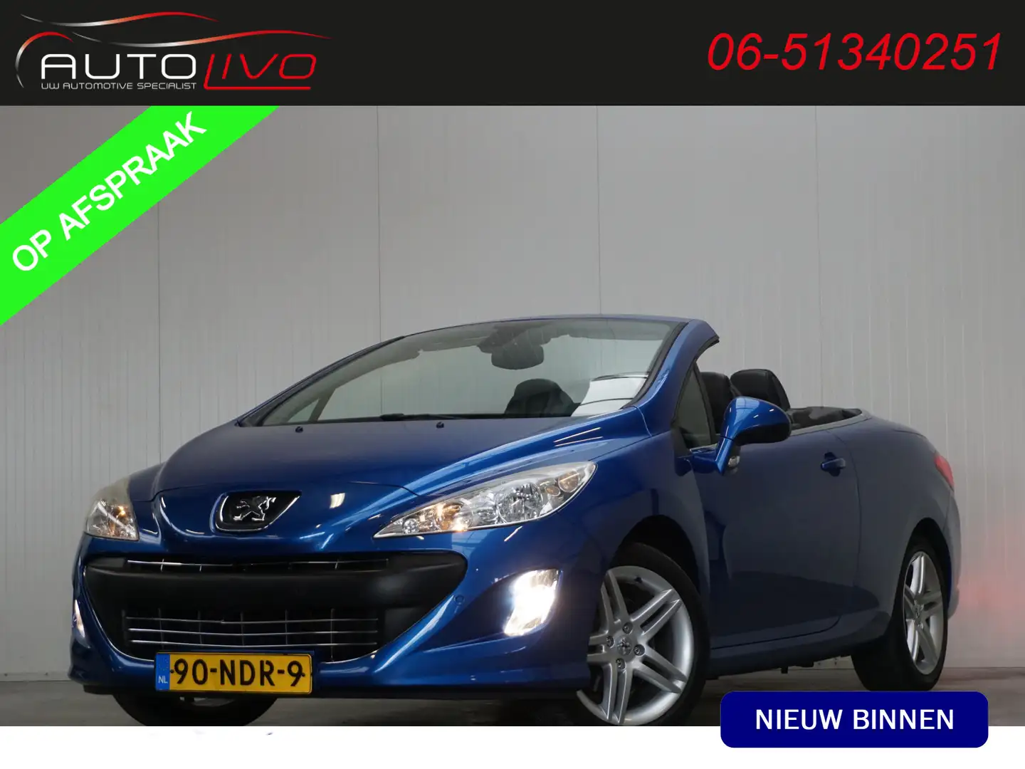 Peugeot 308 CC 1.6 THP Premiere NL AUTO!! LEER NAVI CLIMA PDC Bleu - 1