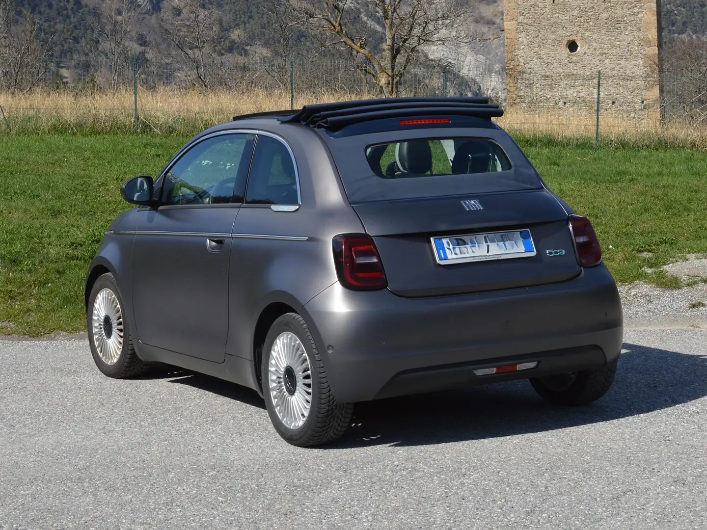 Fiat 500e 500e 2020 Cabrio 42 kWh Icon Grigio - 1
