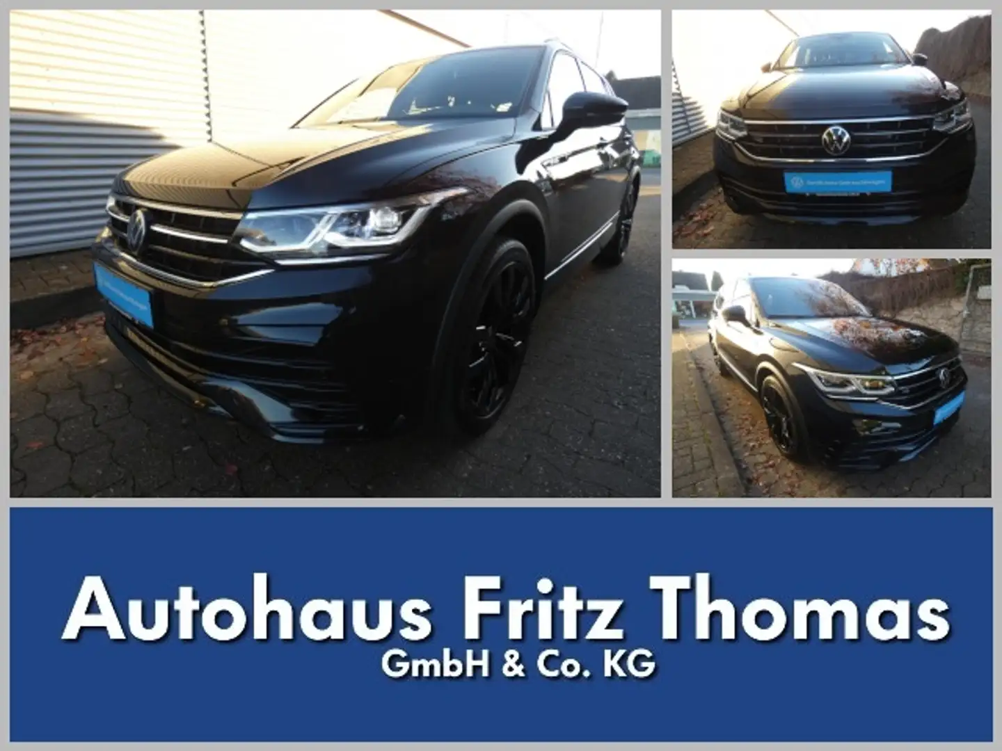 Volkswagen Tiguan Allspace 2.0 TDI DSG 4Motion R-Line LED Navi AHK Klima Schwarz - 1