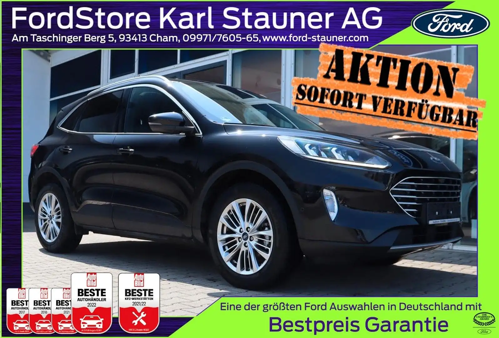 Ford Kuga Titanium 2.5 FHEV Fahrerassistenz-Paket Schwarz - 1