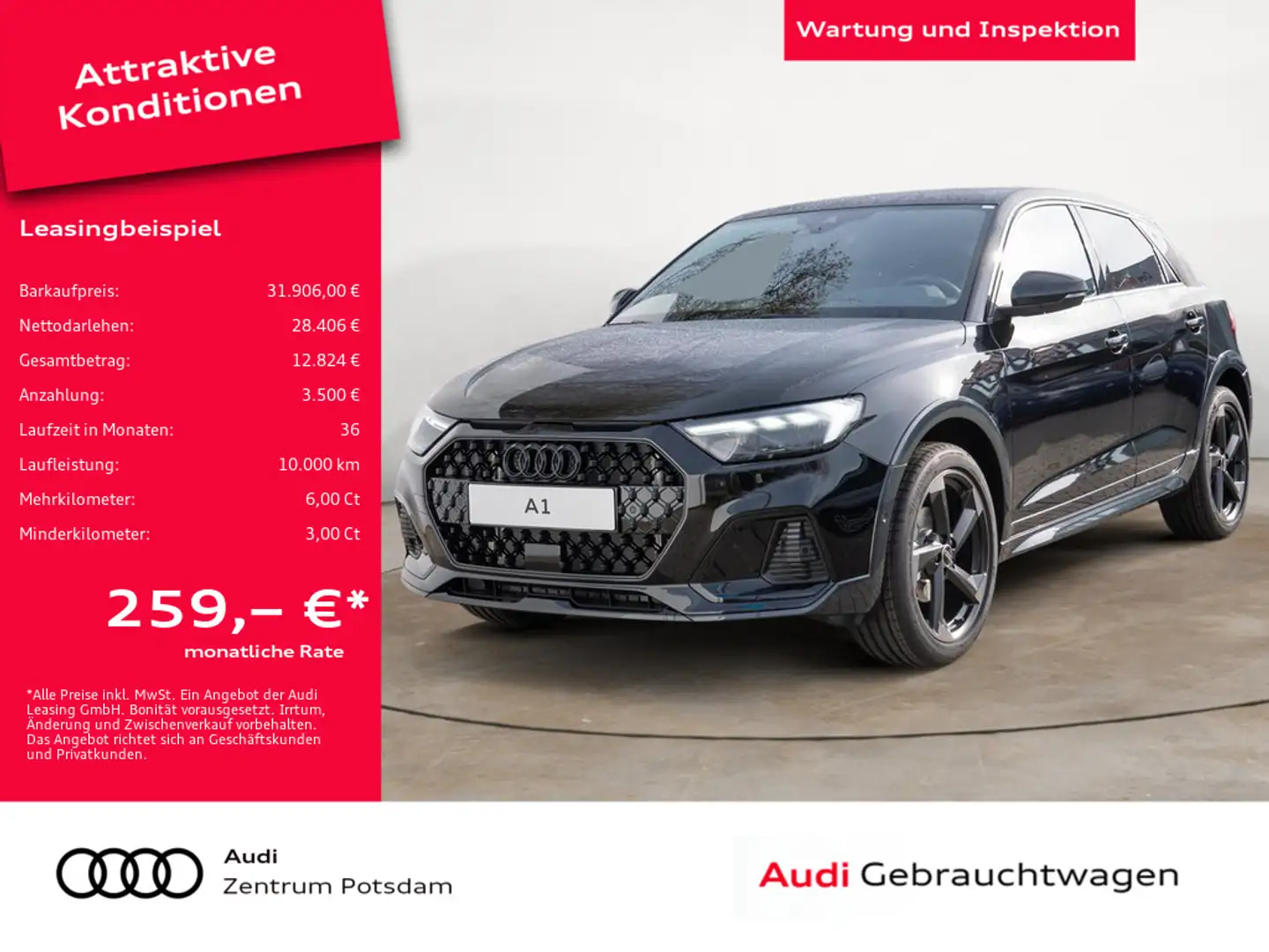 Audi A1 allstreet 35 TFSI SHZ H/K NAVI ACC HUD LED Schwarz - 1