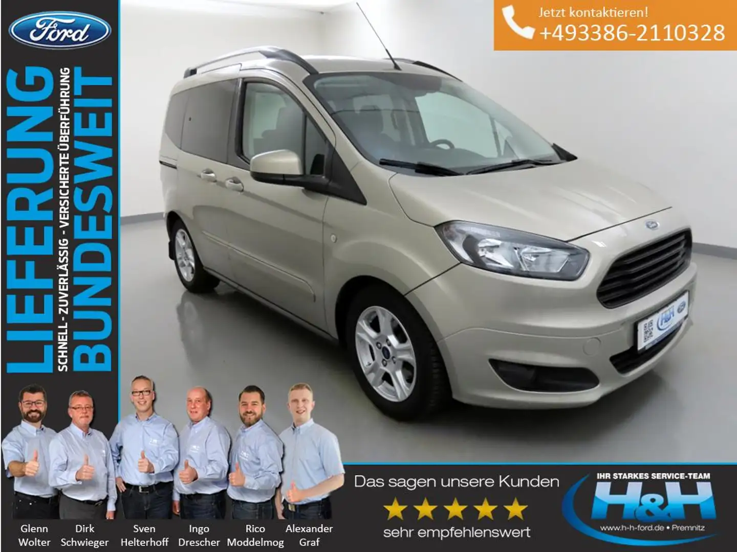 Ford Tourneo Courier 1.5 TDCI Trend PPS+Winterpaket Gris - 1