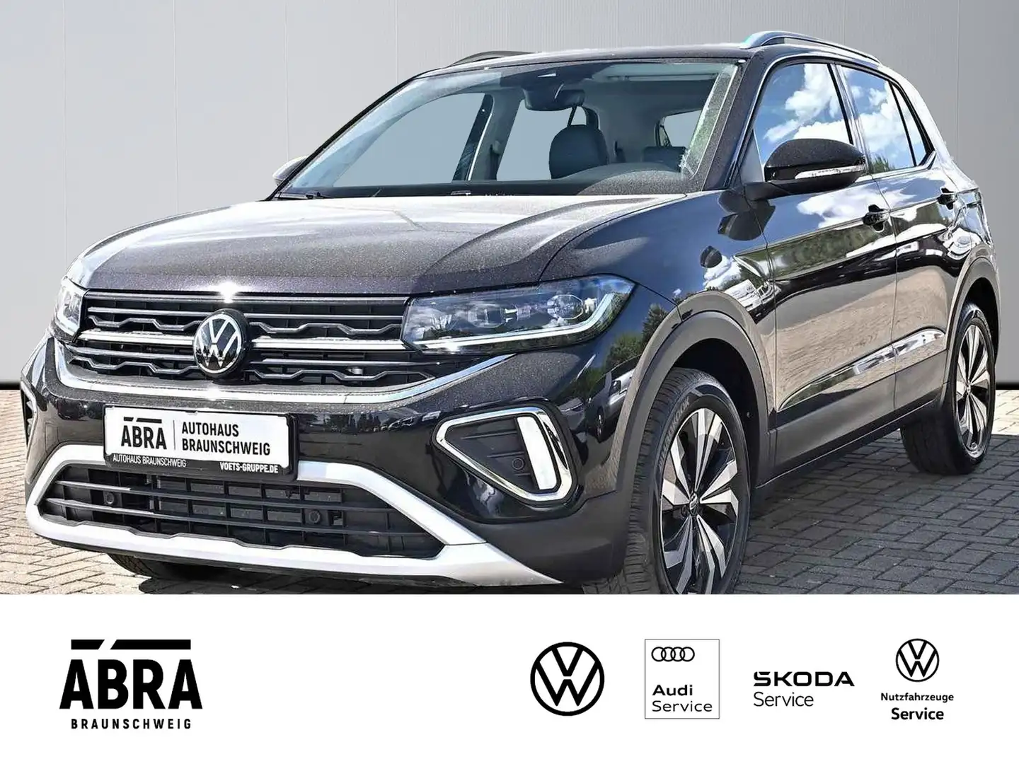 Volkswagen T-Cross 1.0 TSI Style LED+NAVI+PDC+ACC+SHZ Zwart - 1