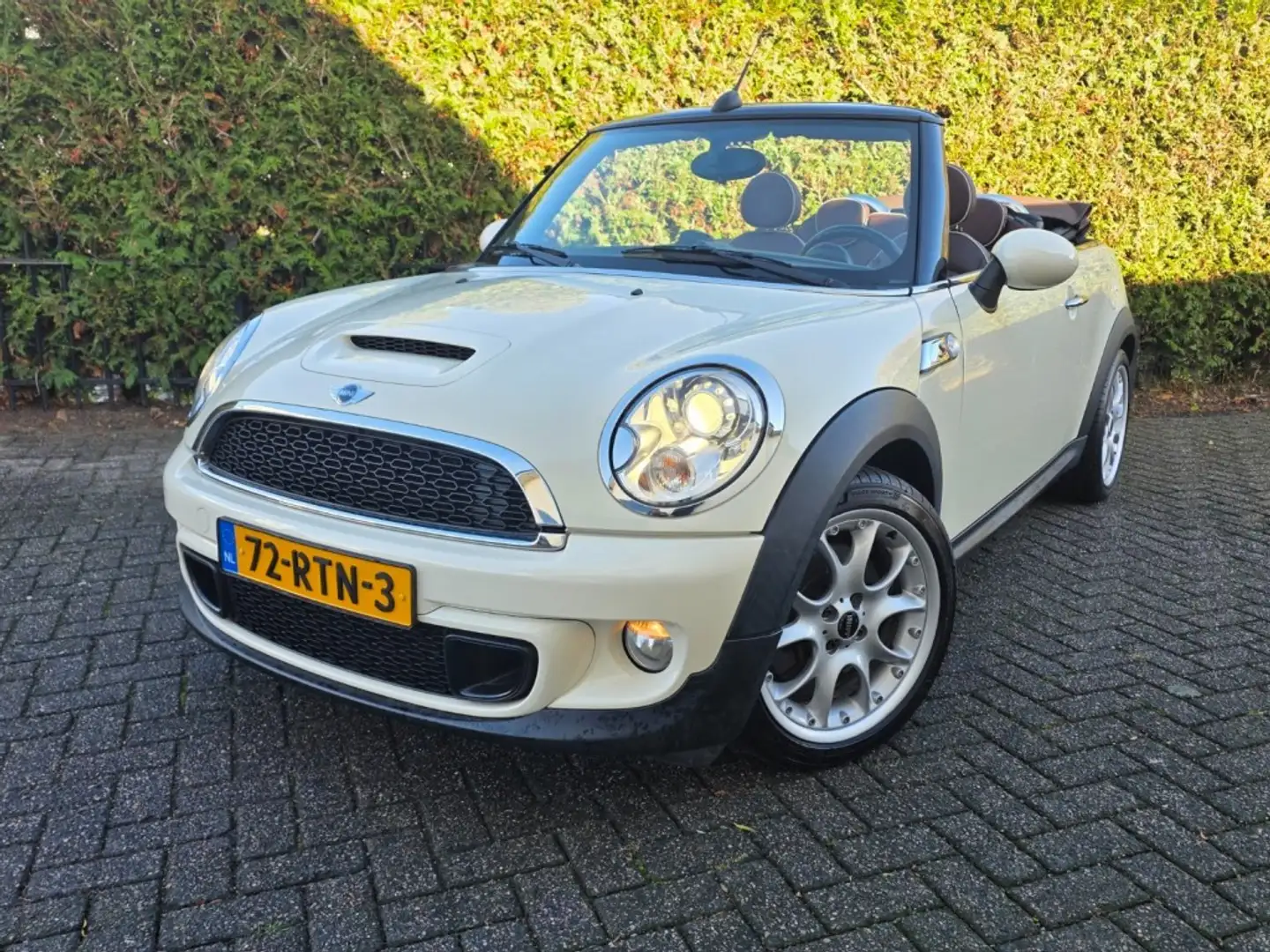 MINI Cooper S Cabrio 1.6 Cooper S Chili LEDER, XENON, NAVI, CLIMA Blanc - 1