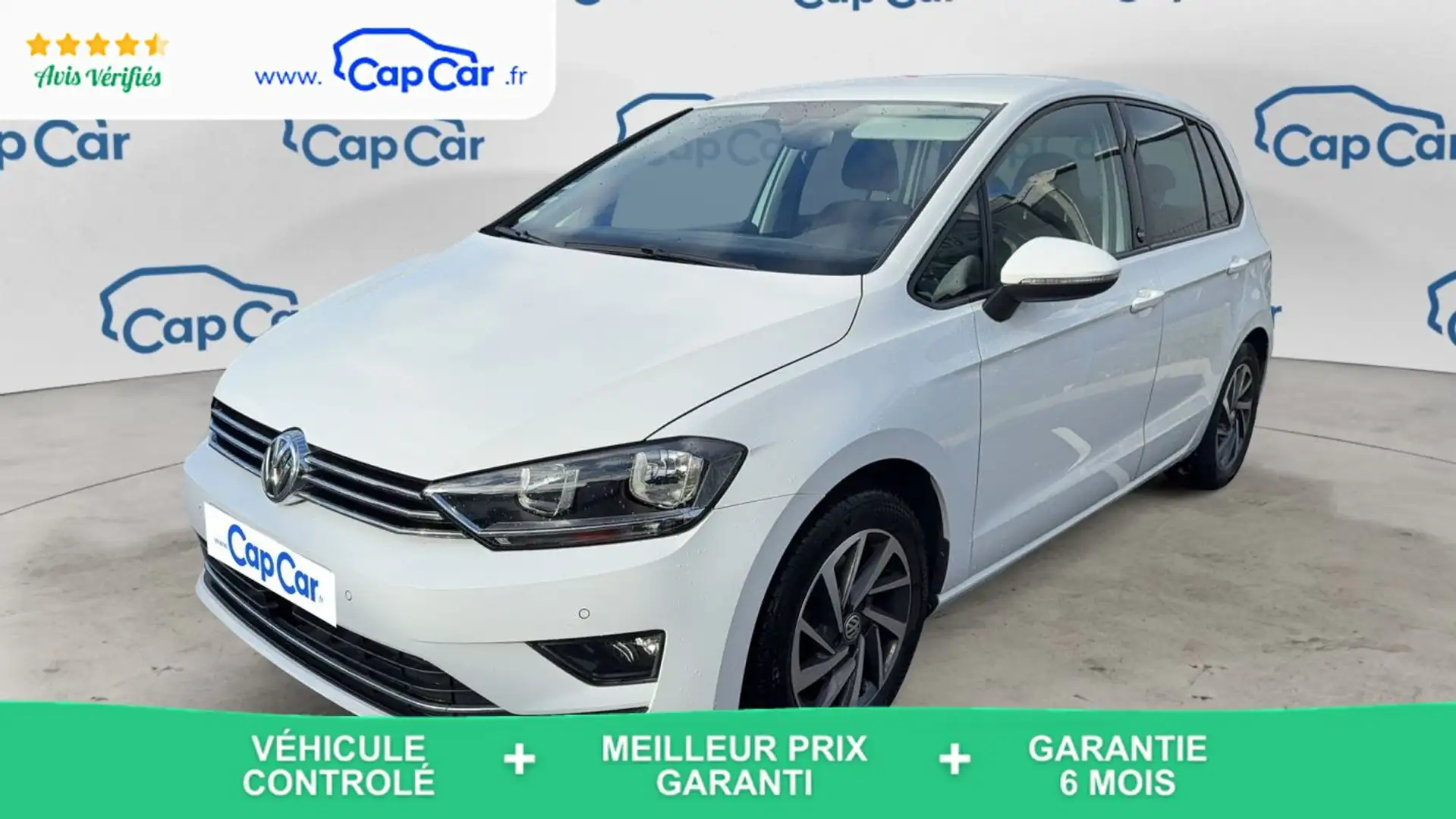 Volkswagen Golf Sportsvan 1.6 TDI 115 Confortline Blanc - 1