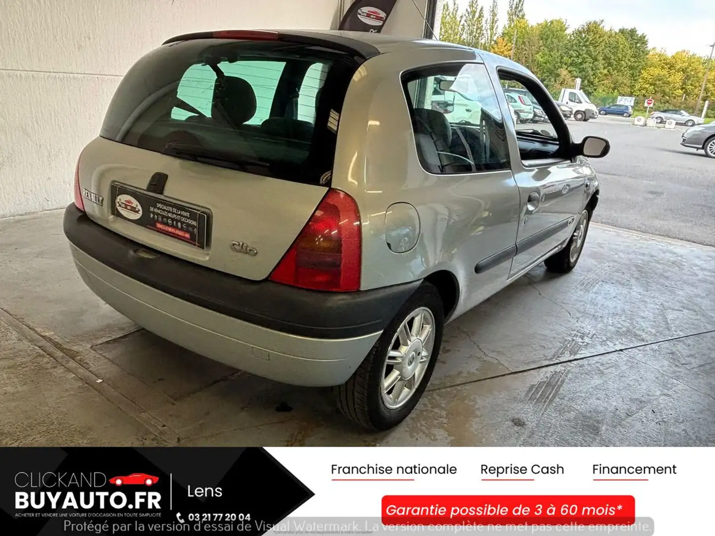 Renault Clio II 1.4 95CV INITIALE / BOITE AUTOMATIQUE / CUIR / CLIM / JANTE ALU Gris - 2