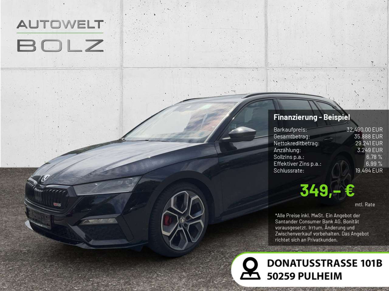 Skoda Octavia — Skoda Octavia Combi 2.0 TDI RS LED AHK KAMERA PANO