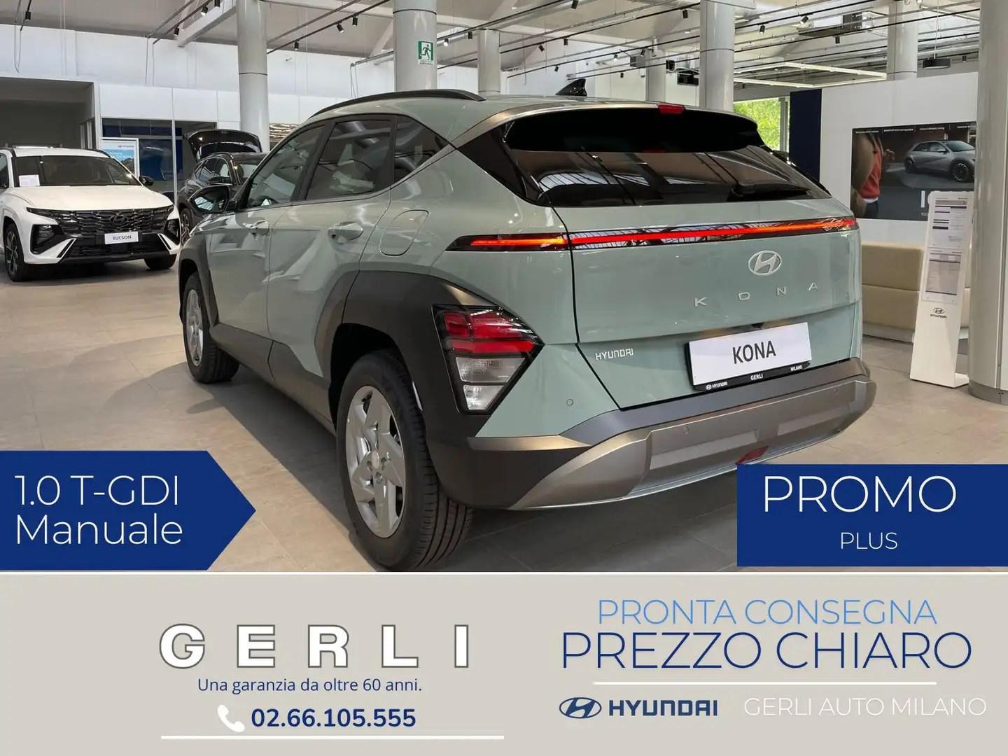 Hyundai KONA Kona 1.0 t-gdi Business 2wd 100cv mt / NUOVA Verde - 1