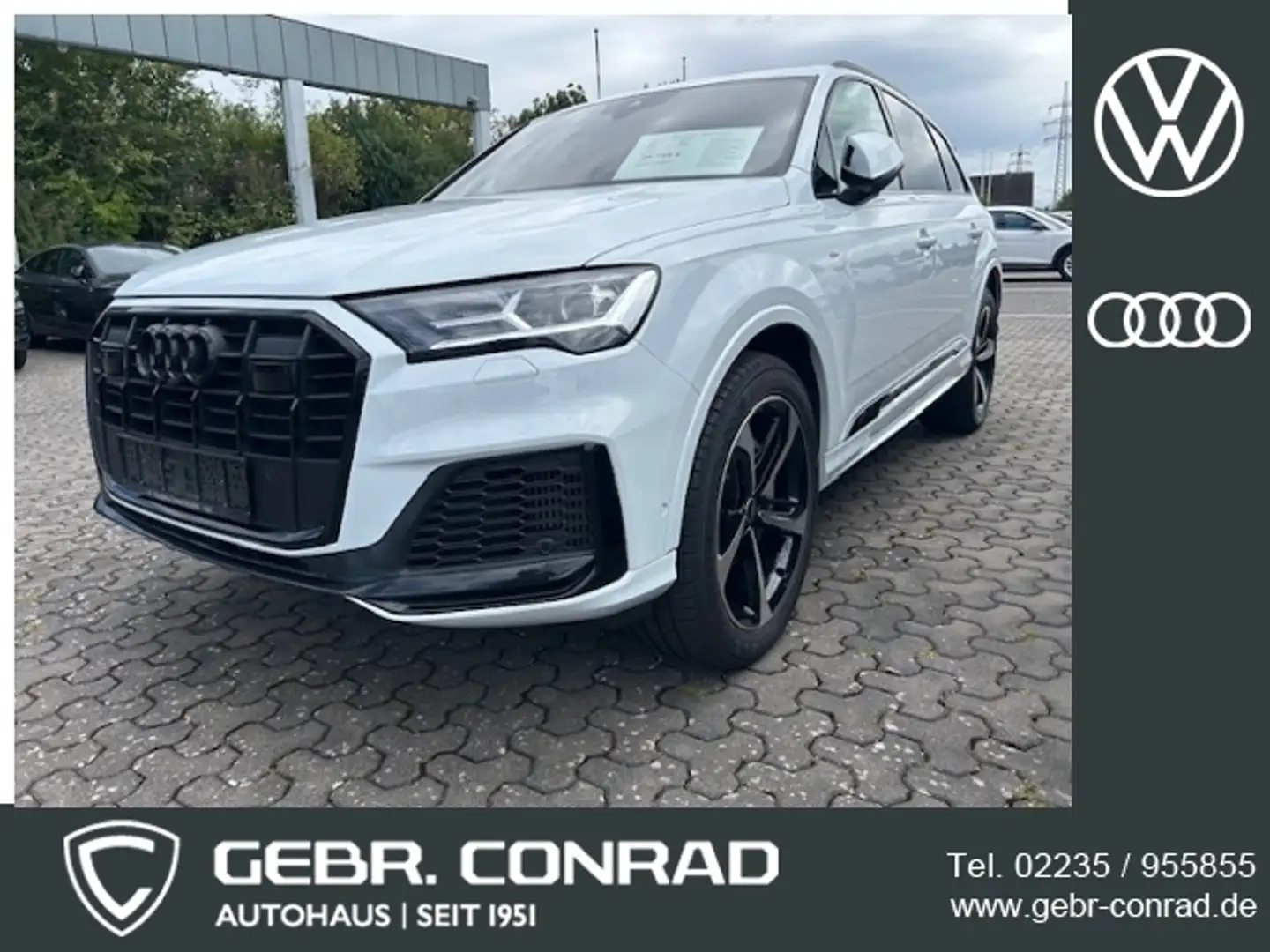 Audi Q7 55 Hybrid "S line", NP: 101.000 € Weiß - 1