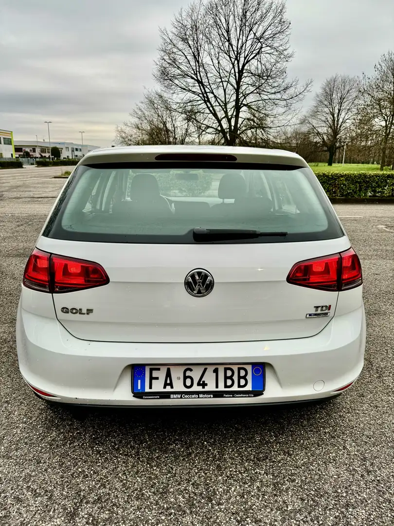 Volkswagen Golf 5p 1.6 tdi Comfortline dsg GARANZIA TCARS Bianco - 2