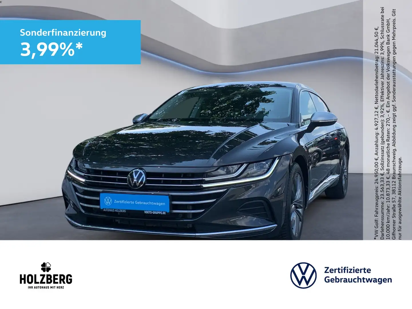 Volkswagen Arteon 2.0 TDI Shooting Brake Elegance DSG AHK+NAVI+RFK Grau - 1