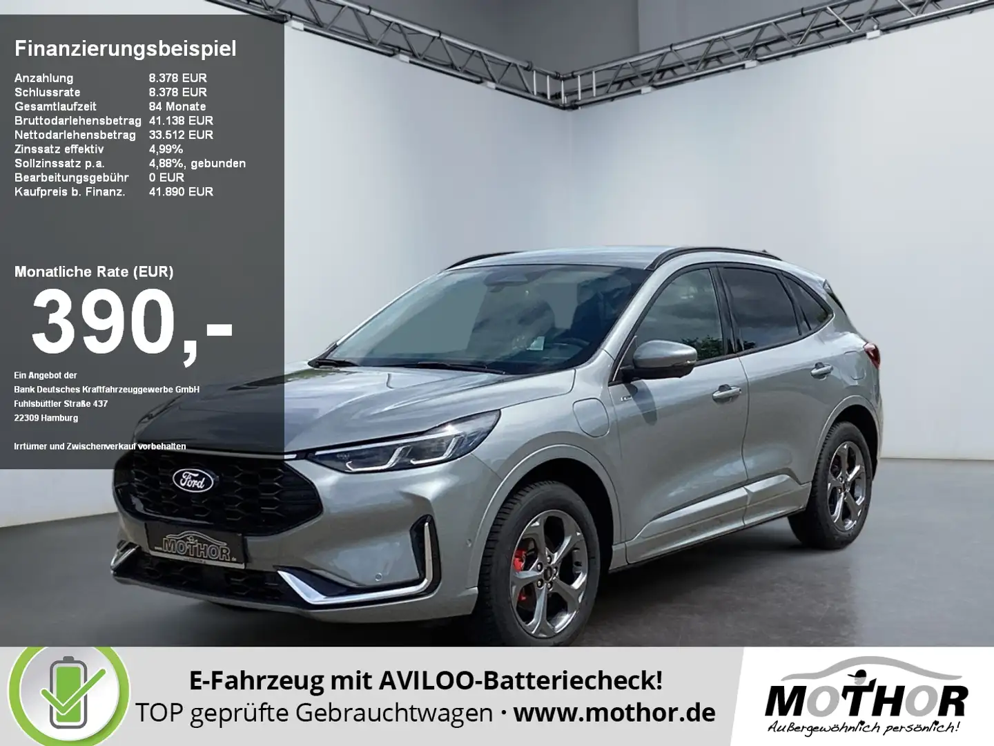 Ford Kuga 2.5 Duratec PHEV Automatik Matrix 2xKlima Argent - 1