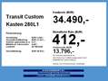 Ford Transit Custom Kasten 280L1 Basis *NEUES MODELL* Blanc - thumbnail 4
