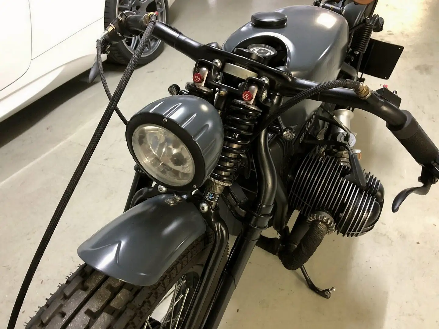 BMW R 65 LS Cafe Racer Scrambler Umbau Bobber Grau - 1