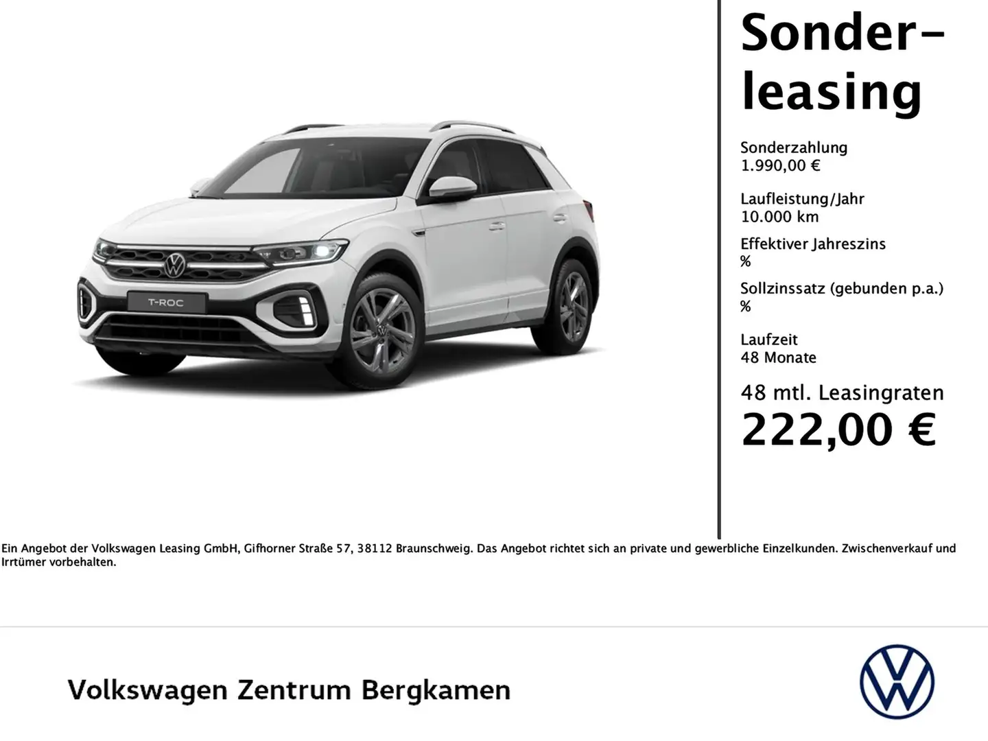 Volkswagen T-Roc 1.0 R-LINE Wit - 1