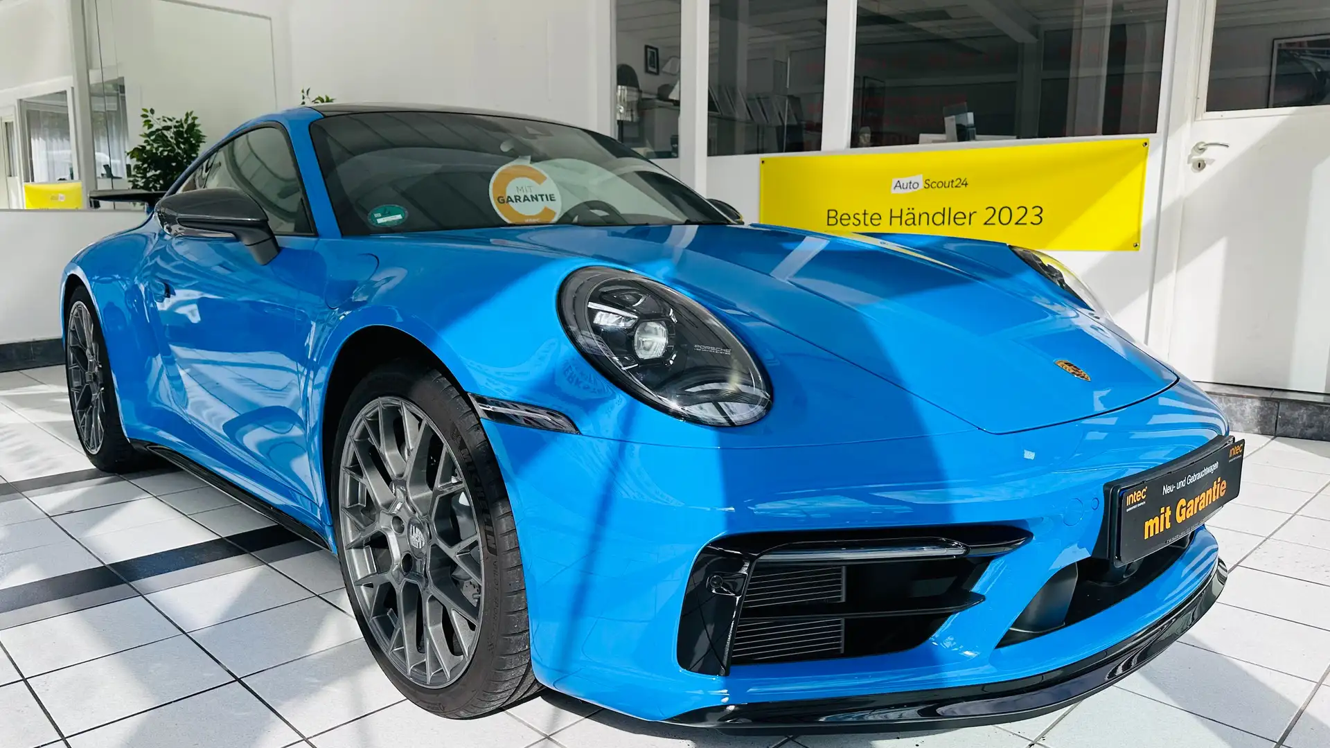 Porsche 992 Carrera T AEROKIT 18-Wege Burmester Lift Pano VOLL Kék - 1