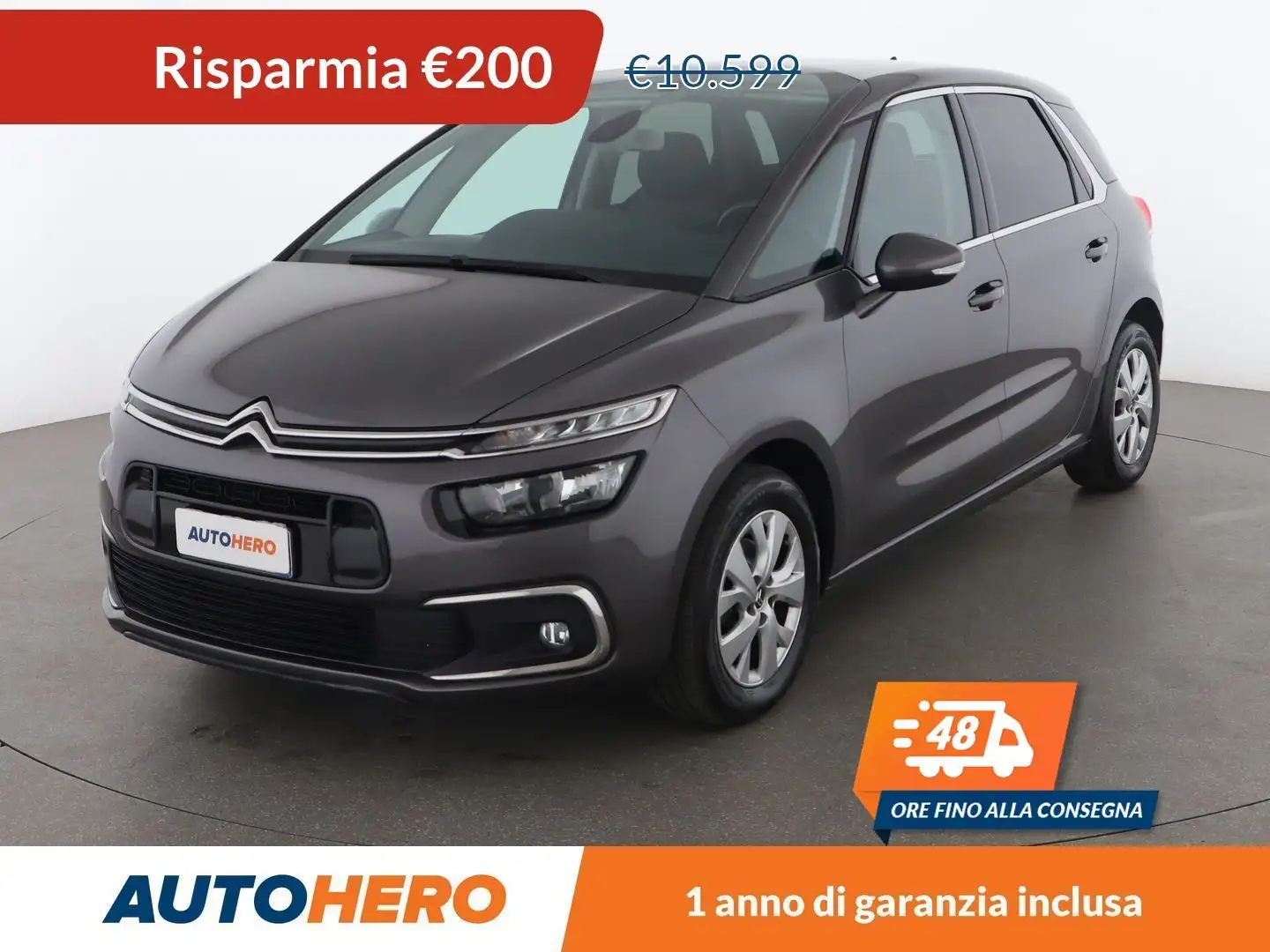 Citroen C4 Picasso 1.6 Blue-HDi Live 120 CV Gris - 1