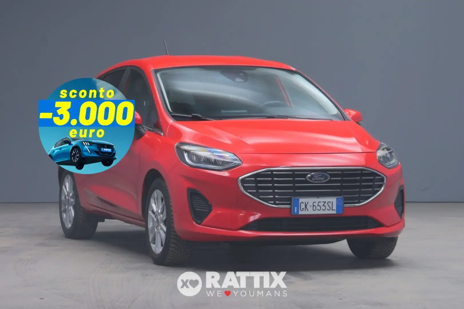 Ford Fiesta 1.1 75CV Titanium Rouge - 1
