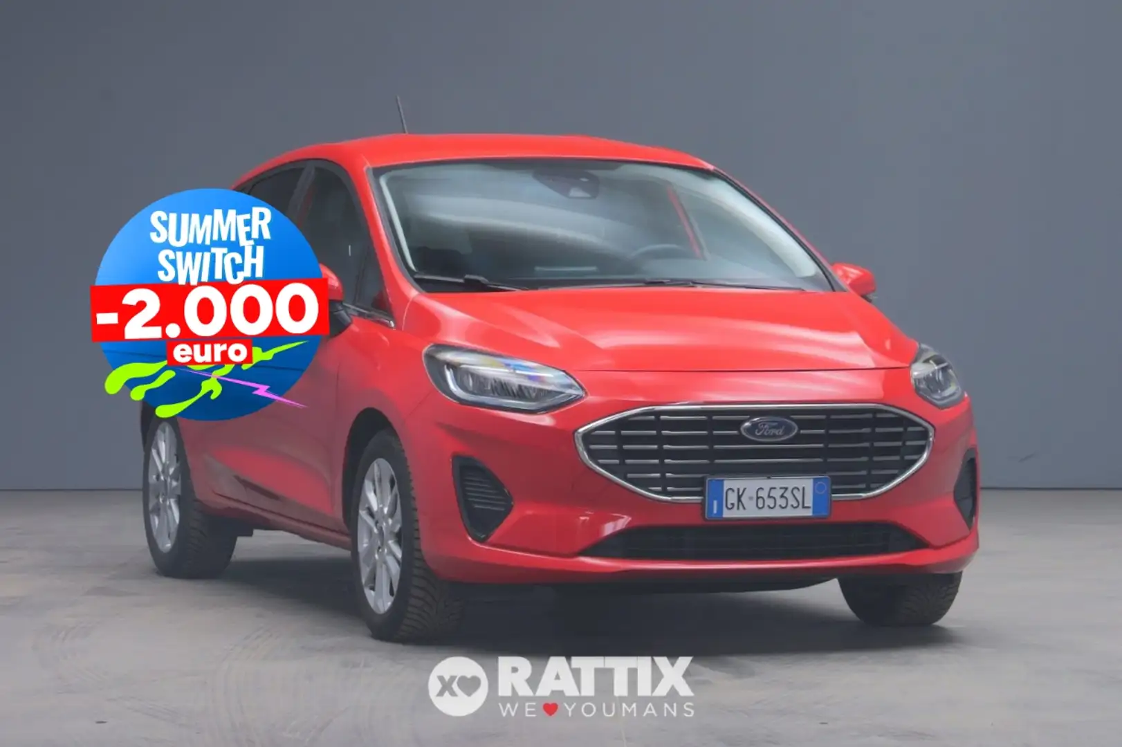 Ford Fiesta 1.1 75CV Titanium Roşu - 1