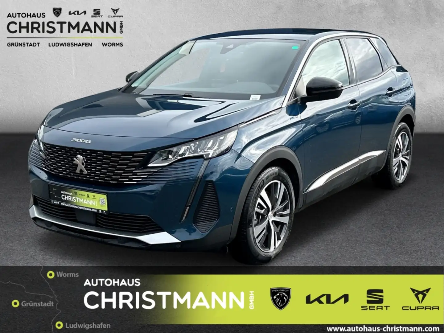 Peugeot 3008 Hybrid 225 Allure 1.6 Plug-In *Sitzheizung* *Rückf Blau - 1