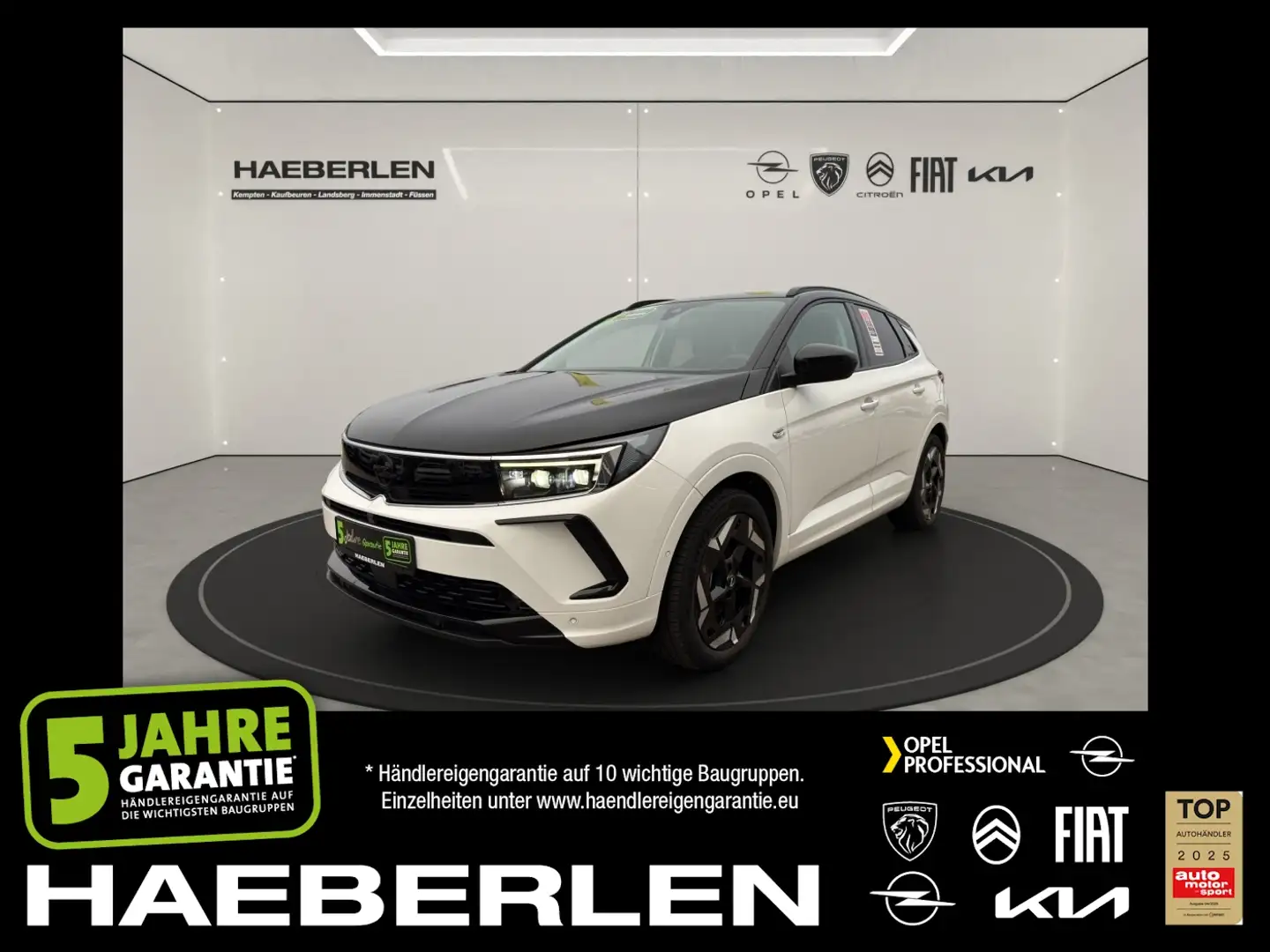 Opel Grandland 1.6 Turbo GSe 4 ACC+LED+Navi+SHZ+360 Blanc - 1