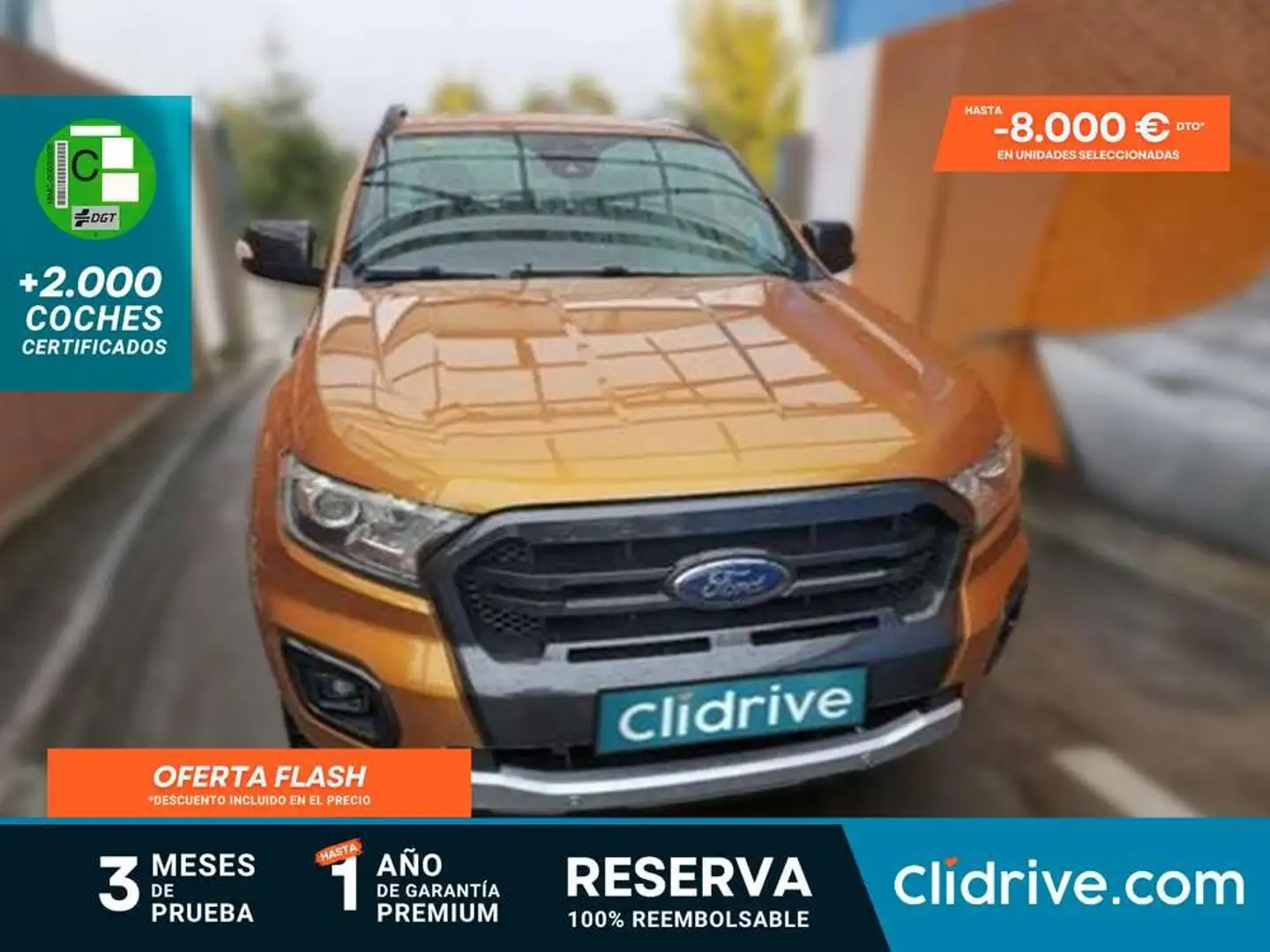 Ford Ranger 2.0 TDCi 157kW 4x4 Dob Cab Wildtrack AT Naranja - 1